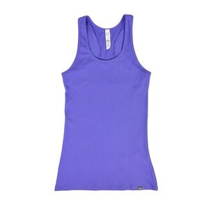 Under Armour Tech Victory Ribbed Sleeveless Racerback Tank Top Purple Size Small
